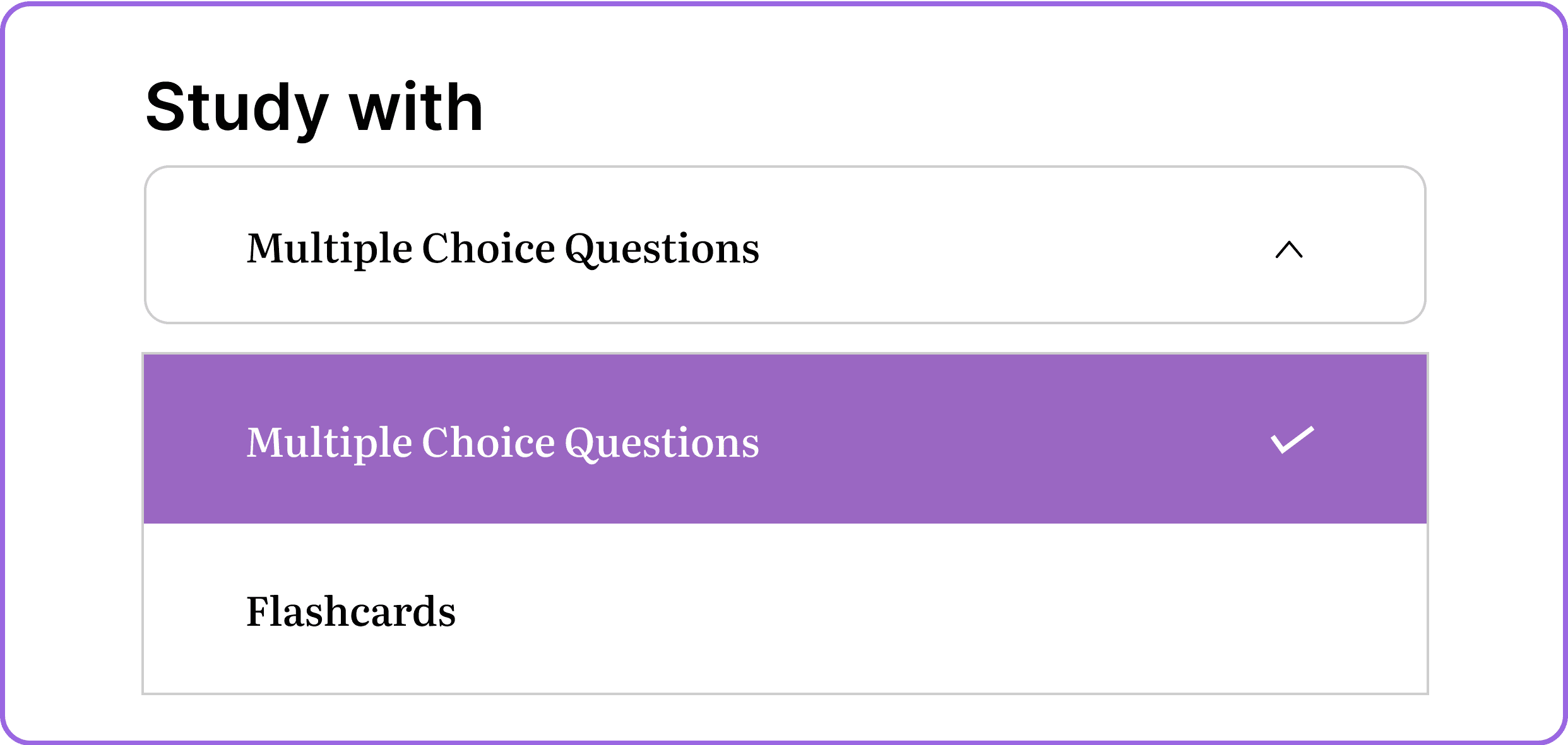 Choose study method